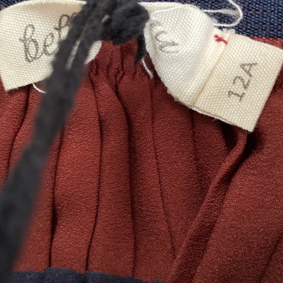 Belle Chiara girls pleated navy midi skirt - Picture 5 of 10